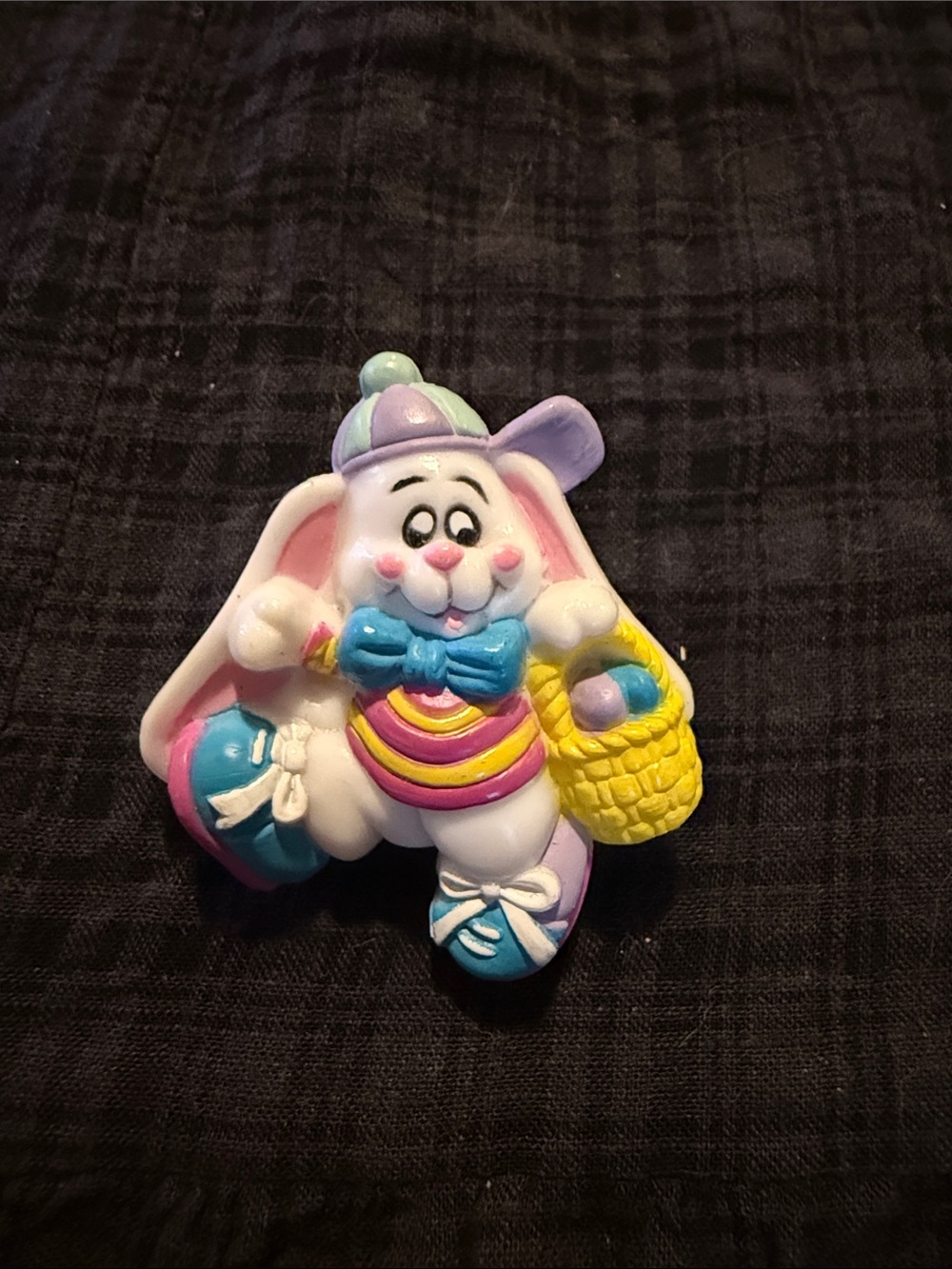 Vintage Pastel Easter Bunny Brooch